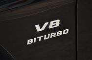 V8双涡轮侧徽标