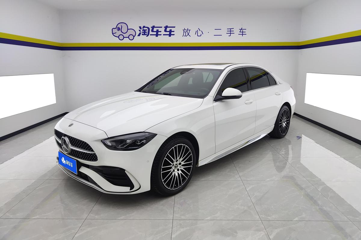 二手奔驰C级 2023款 改款 C 200 L 运动版图片1