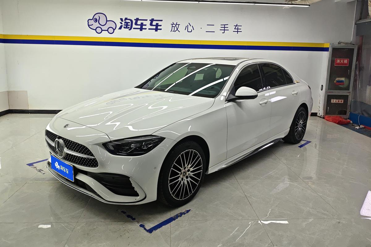 二手奔驰C级 2023款 改款 C 200 L 运动版图片1