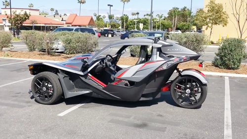 跑车?摩托车?静态体验最强三轮车全新北极星polaris slingshot