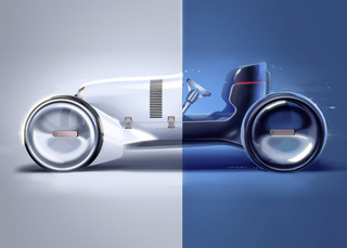 奔驰融合复古理念的电动概念车，完美结合纯电理念，美感炸裂图4