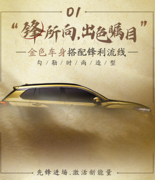 命名“锋兰达”，年底上市，广汽丰田首款紧凑型SUV正式导入国产图2