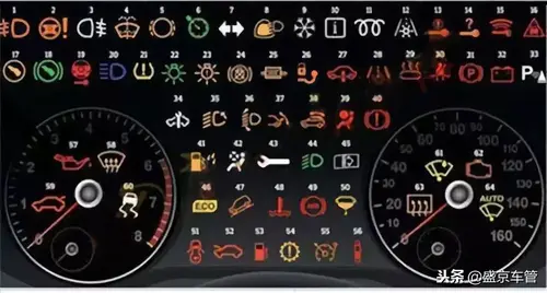 汽车里面有64种指示图标，看看你认识几个？