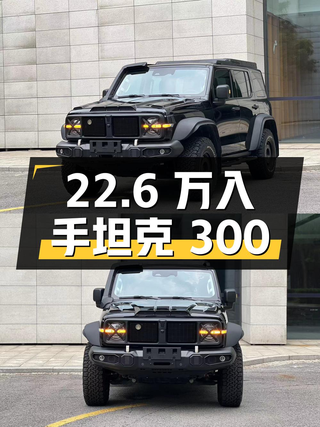22.6万可入手 2023款坦克300 铁骑02，天津牌仅1.8万公里0过户！图1