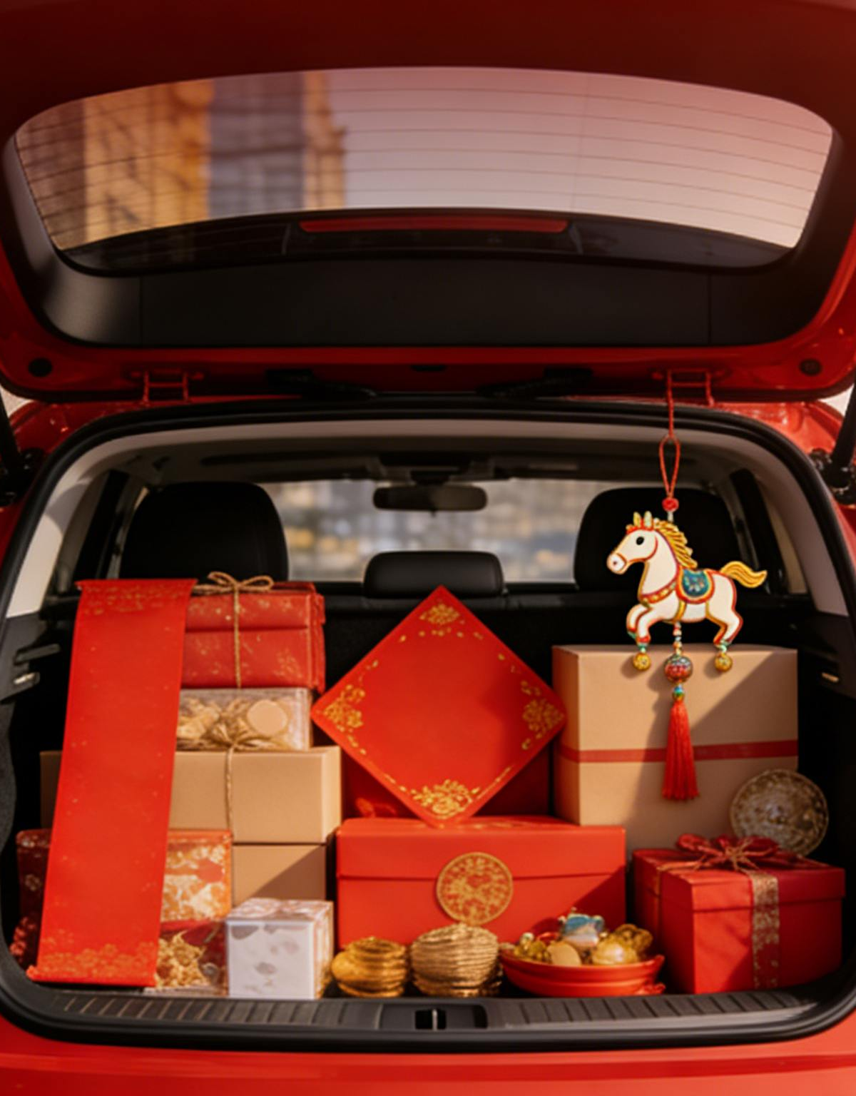 晒晒后备箱的年货话题封面图