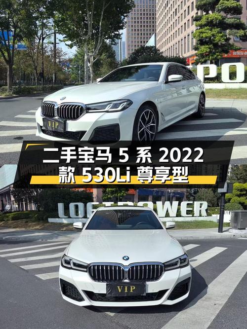 22年宝马 5系 530Li白色，4.6万公里，0过户，34.98万