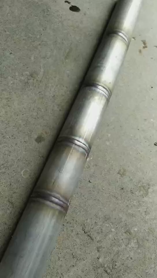 无缝自熔加丝3毫米白钢管道考试口视频1