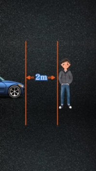 如何判断车与人的距离视频1