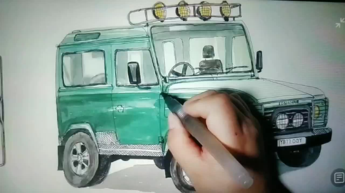 簡單繪畫汽車